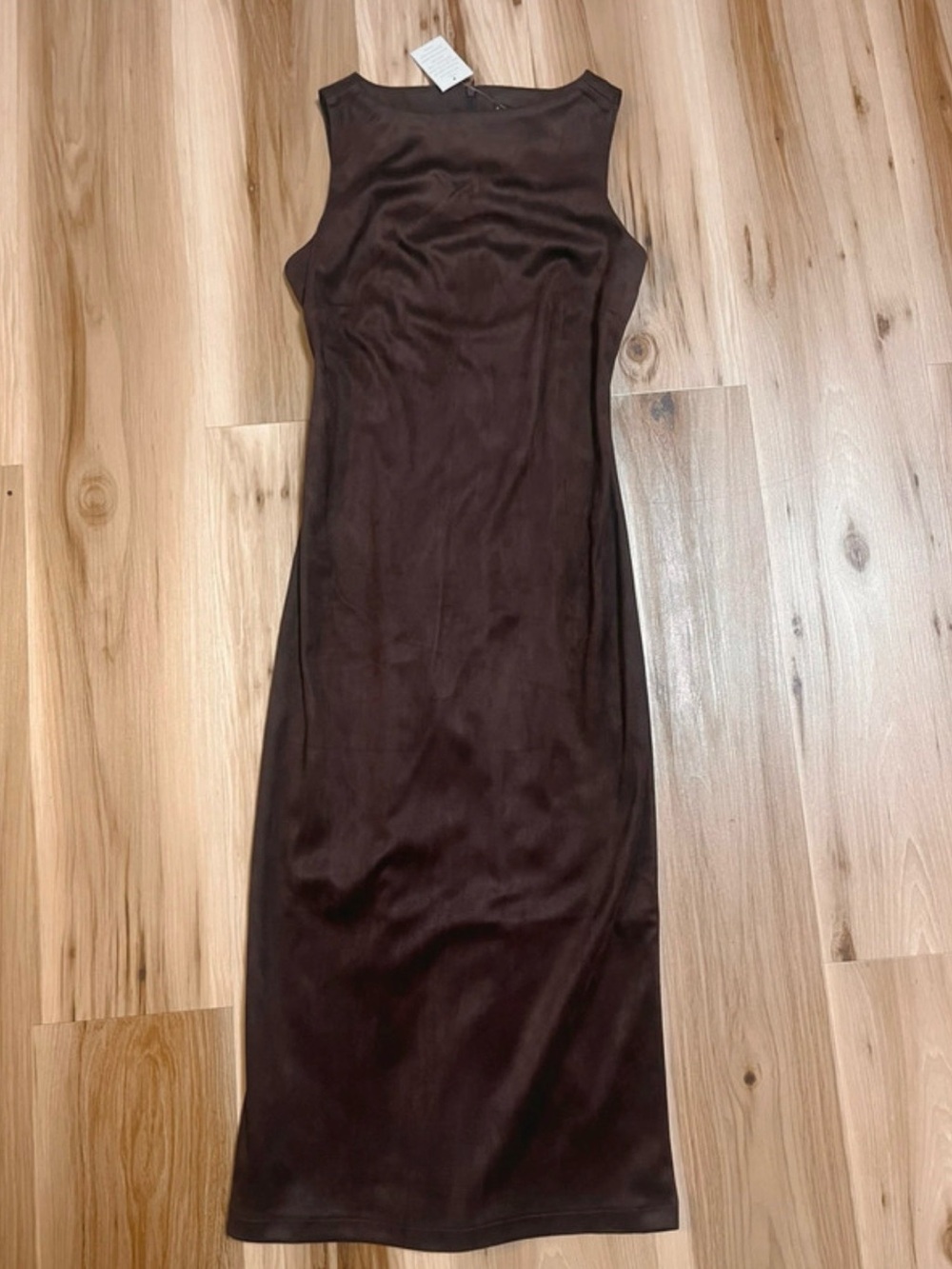 Sincerely Jules Brown Sleeveless Maxi Slip Dress